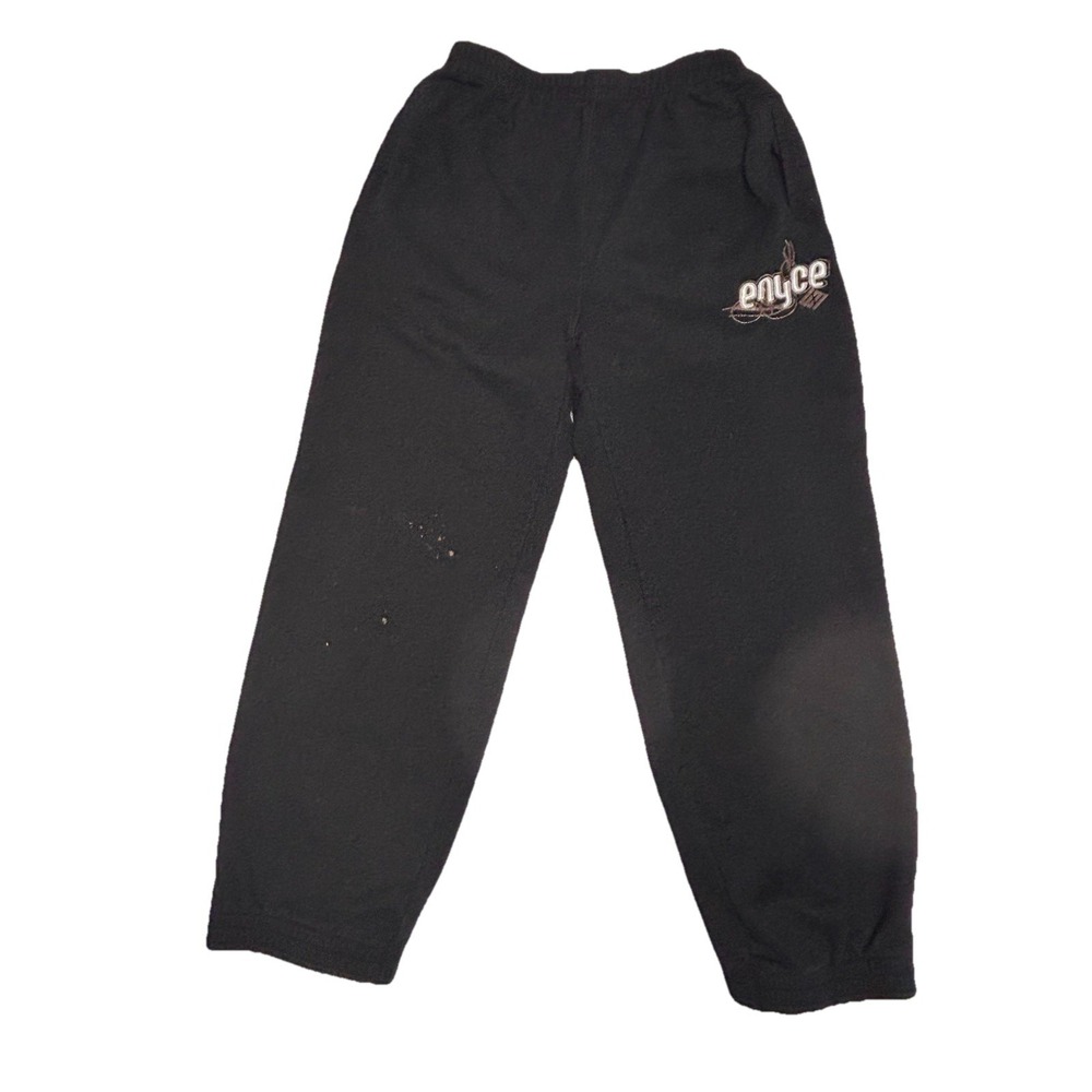 Vintage Enyce Y2K Sweatpants Black Gold Logo Hip Hop‎ Streetwear Size L